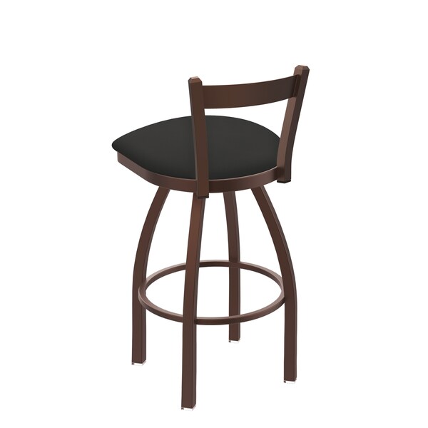 Holland Bar Stool Co 25" Low Back Swivel Counter Stool, Bronze Finish, Canter Iron Seat - 82125BZ008