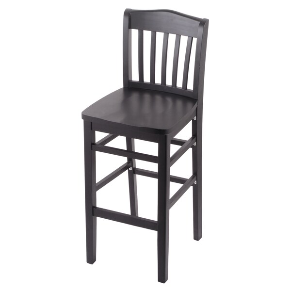 Holland Bar Stool Co 25" Counter Stool, Black Finish, a Black Seat - 311025BLKBLK