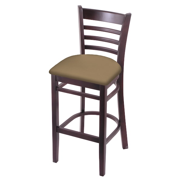 Holland Bar Stool Co 25" Counter Stool, Dark Cherry Finish, Canter Sand Seat - 314025DC013