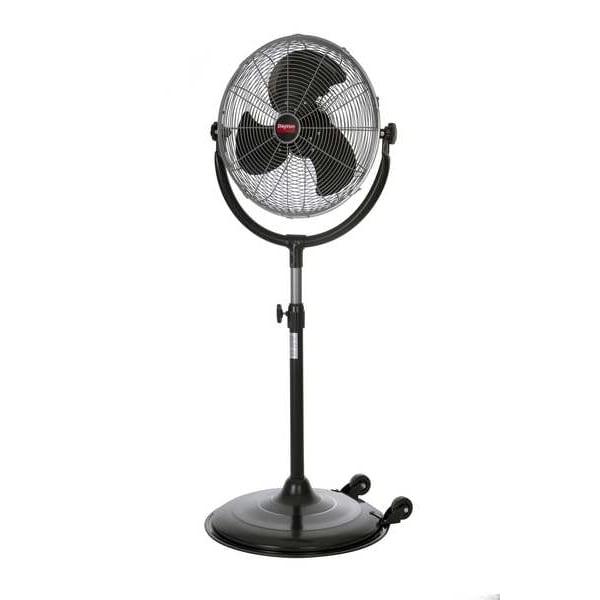 Dayton Pedestal Fan, 3 Speeds, Silver, Tilting Head - 61LD85