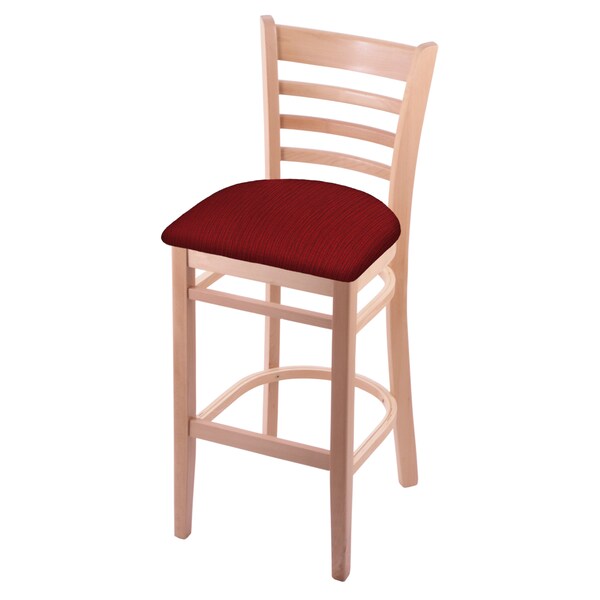 Holland Bar Stool Co 25" Counter Stool, Natural Finish, Graph Ruby Seat - 314025NAT016