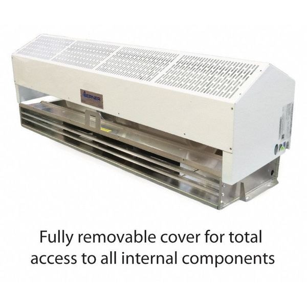 Berner Air Curtain, 14 In. H, 51 In. W, 13 In. D - SHD07-1048AC-P-G