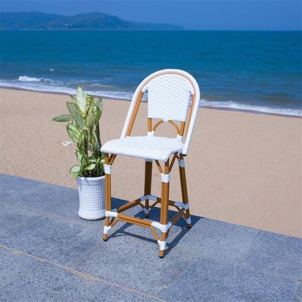 Safavieh 19.75 x 21.5 x 35 in. California Counter Stool, White - PAT7532C