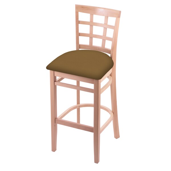 Holland Bar Stool Co 25" Counter Stool, Natural Finish, Canter Saddle Seat - 313025NAT012