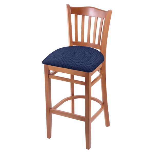 Holland Bar Stool Co 25" Counter Stool, Medium Finish, Graph Anchor Seat - 312025MED014