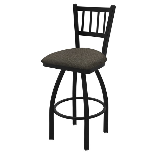 Holland Bar Stool Co 25" Swivel Counter Stool, Black Wrinkle, Graph Chalice Seat - 81025BW019