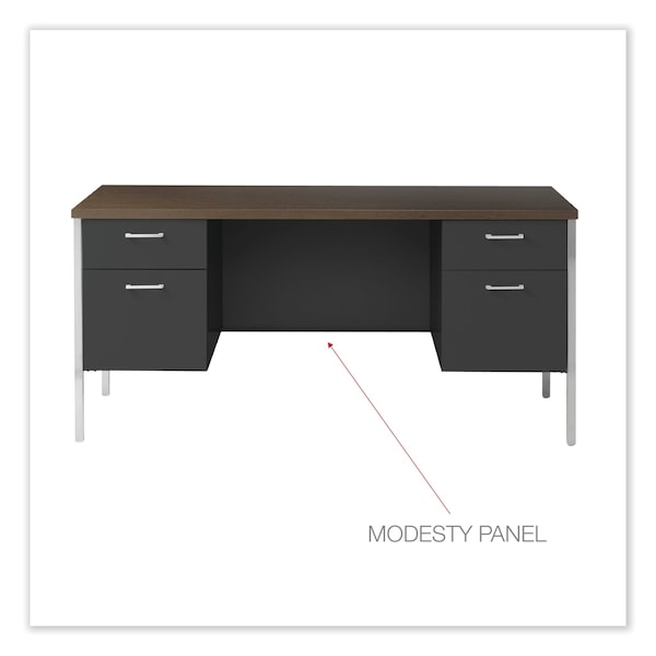 Alera Credenza, 60" W, Steel - ALESD6024BM