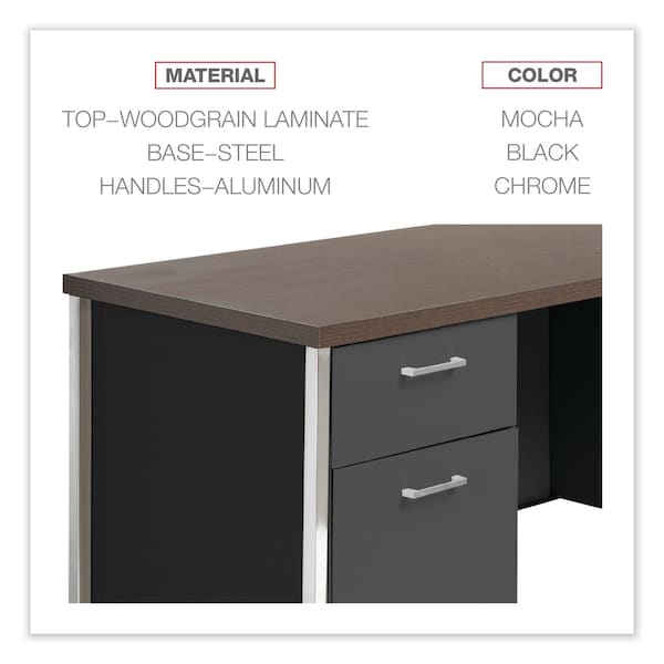 Alera Credenza, 60" W, Steel - ALESD6024BM