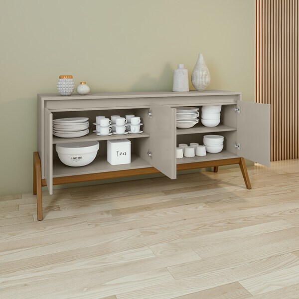 Manhattan Comfort Gales 63.32 Sideboard in Off-White - SB-62722-OW
