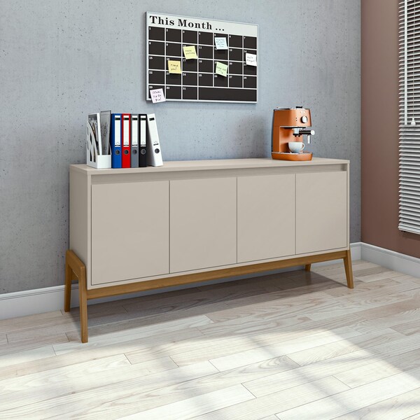 Manhattan Comfort Gales 63.32 Sideboard in Off-White - SB-62722-OW