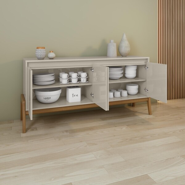 Manhattan Comfort Gales 63.32 Sideboard in Off-White - SB-62722-OW