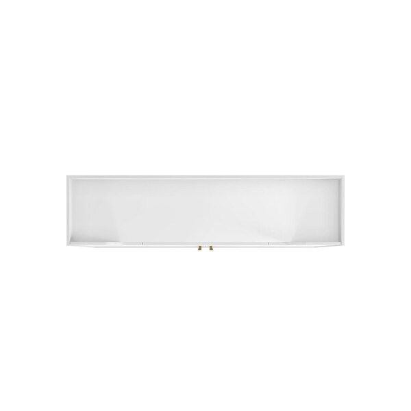 Manhattan Comfort Addie 53.54 Sideboard with 5 Shelves in White - 244BMC6