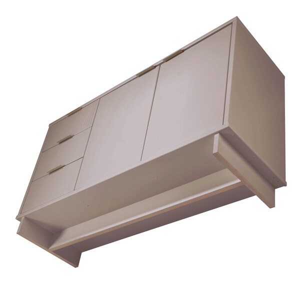 Manhattan Comfort Granville 55.07 Sideboard in Light Grey - SB-5006