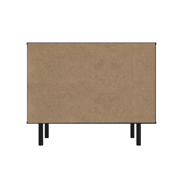 Manhattan Comfort Liam Sideboard in Black and Brown Wood - SB-311AMC248