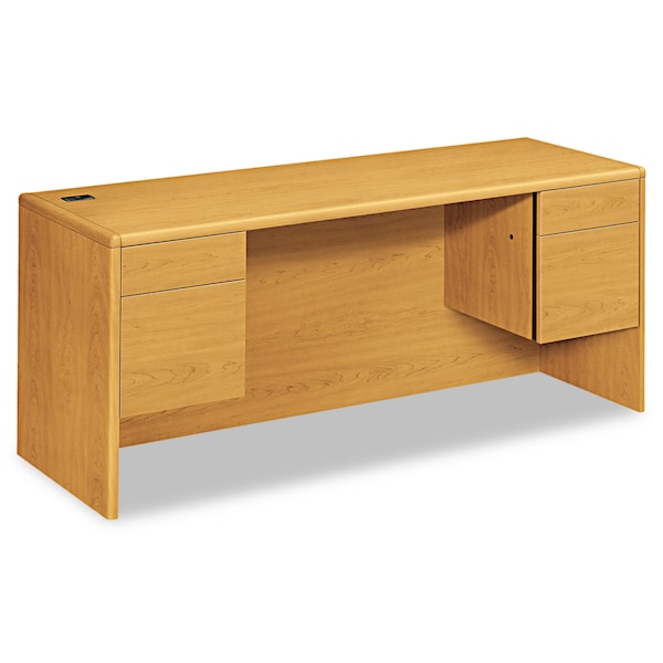 Hon Kneespace Credenza, .75 Height Pedestals, 72Wx24Dx29.5H, Harvest - H10743.CC
