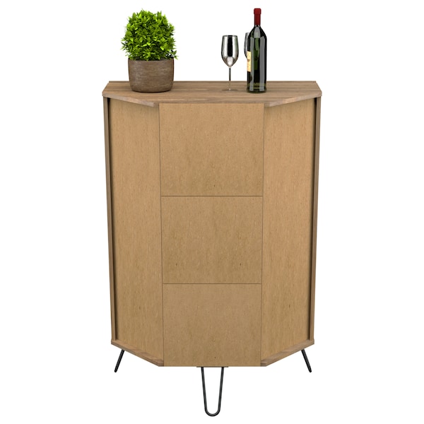 Inval Buffet Cabinet  47.2 in. H x 31.5 in. W x 16.5 in. D in Amaretto - GM-1440