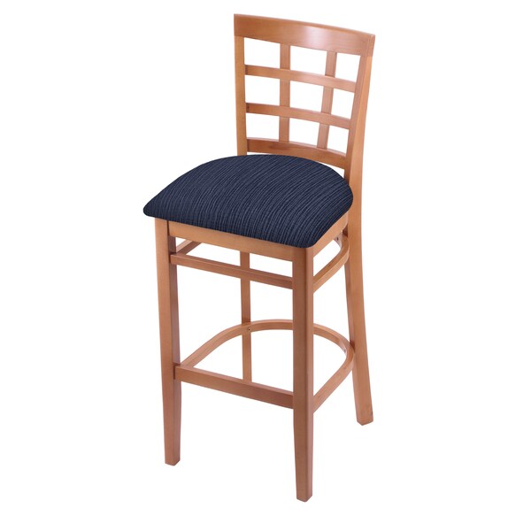 Holland Bar Stool Co 25" Counter Stool, Medium Finish, Graph Anchor Seat - 313025MED014