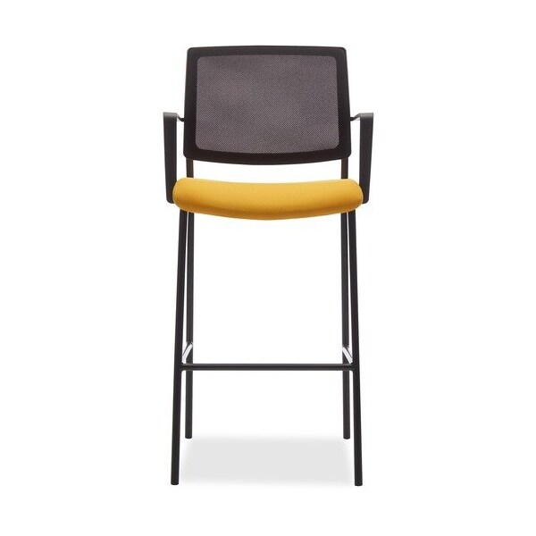 United Chair Co Stool, w/Arms, MeshBack, 22-1/4inx23inx45in, Exact Back/ZestSeat - UNCF2HECQA07