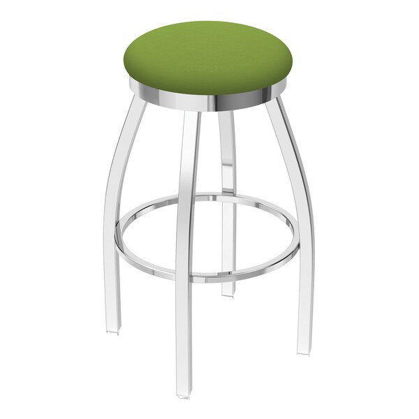 Holland Bar Stool Co 25" Swivel Counter Stool, Chrome Finish, Canter Kiwi Green Seat - 80225CH009