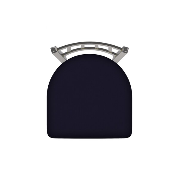 Holland Bar Stool Co OD810 Contessa Stainless Steel 25 Swivel Outdoor Counter Stool with Breeze Sapphire Seat - OD81025SSOD001