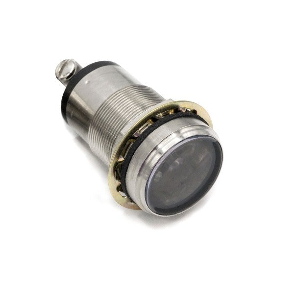 Indicadores montados en panel Dialight Led, planos azules de 12 Vcc 60mA 1200Fl claro - 556-1803-314F