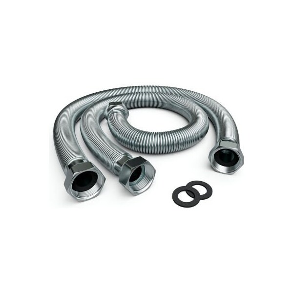 Vts America Inc Hydraulic Connecting Hoses For Wing Air Curtain Silver 2/Pack - 1-2-2702-0076