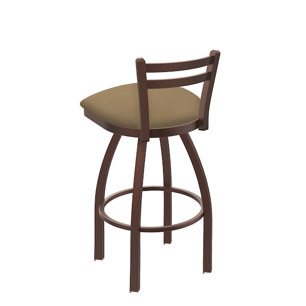 Holland Bar Stool Co 25" Low Back Swivel Counter Stool, Bronze Finish, Canter Sand Seat - 41125BZ013