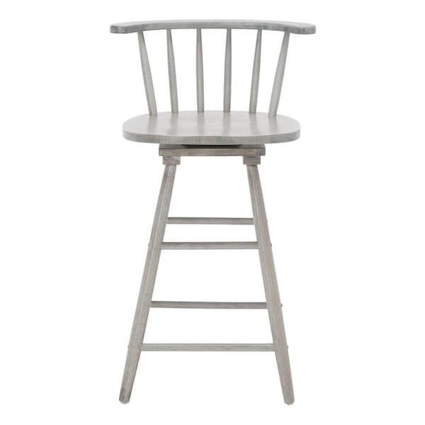 Safavieh 20.6 x 17.1 x 36 in. Ray Swivel Counter Stool, Grey - BST1402B