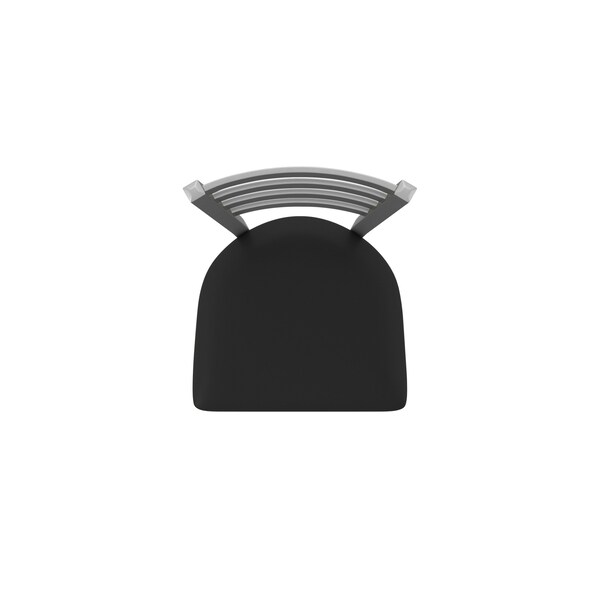 Holland Bar Stool Co OD410 Jackie Stainless Steel 25 Swivel Outdoor Counter Stool with Breeze Black Seat - OD41025SSOD004