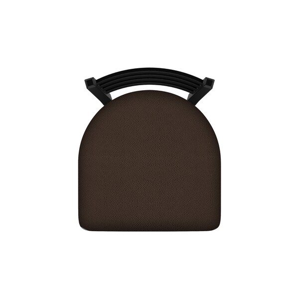 Holland Bar Stool Co 25" Swivel Counter Stool, Black Wrinkle, Rein Coffee Seat - 41025BW025