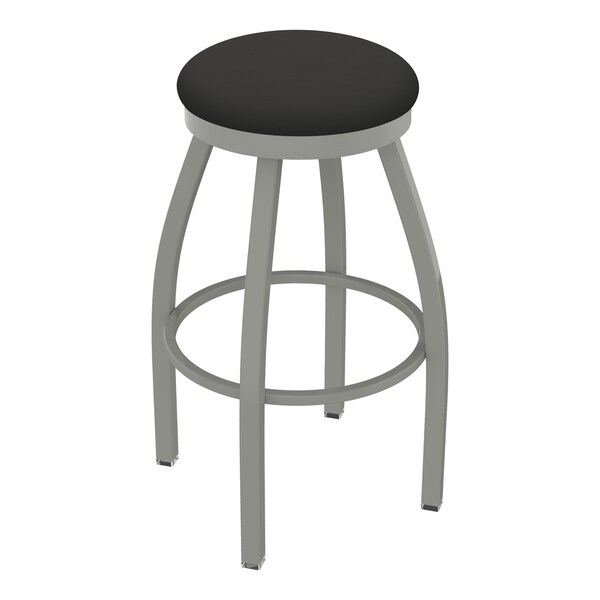 Holland Bar Stool Co 25" Swivel Counter Stool, Nickel Finish, Canter Iron Seat - 80225AN008