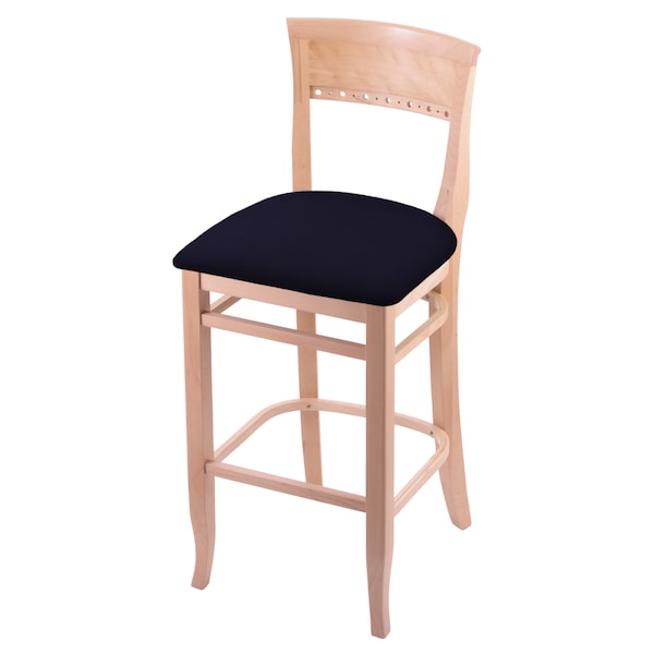 Holland Bar Stool Co 25" Counter Stool, Natural Finish, Canter Twilight Seat - 316025NAT002