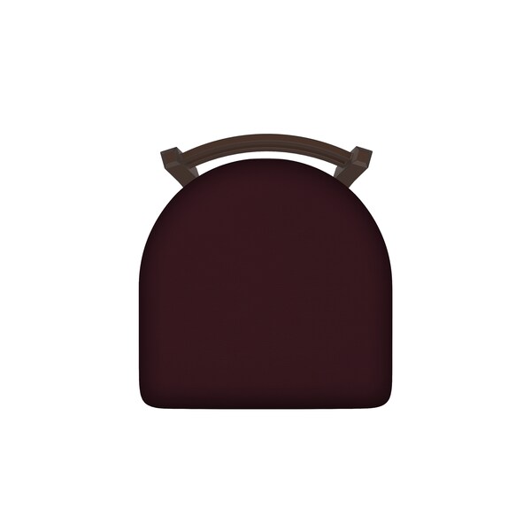 Holland Bar Stool Co 25" Low Back Swivel Counter Stool, Bronze Finish, Canter Bordeaux Seat - 41125BZ005