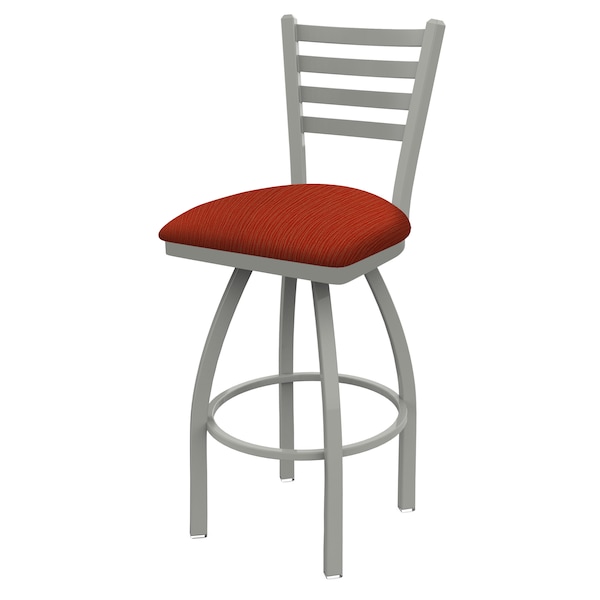 Holland Bar Stool Co 25" Swivel Counter Stool, Nickel Finish, Graph Poppy Seat - 41025AN021