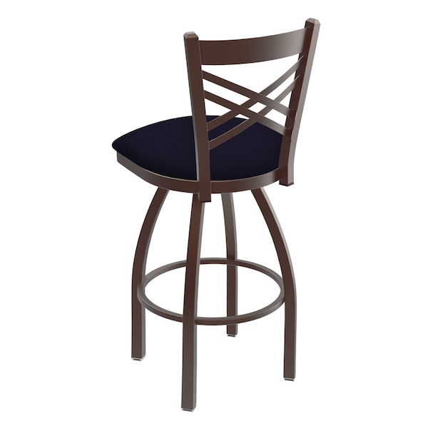 Holland Bar Stool Co 25" Swivel Counter Stool, Bronze Finish, Canter Twilight Seat - 82025BZ002