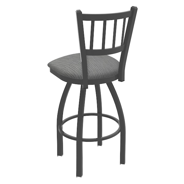 Holland Bar Stool Co 25" Swivel Counter Stool, Pewter Finish, Graph Seat - 81025PW020