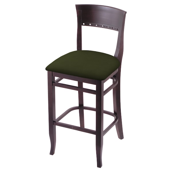 Holland Bar Stool Co 25" Counter Stool, Dark Cherry Finish, Canter Pine Seat - 316025DC010