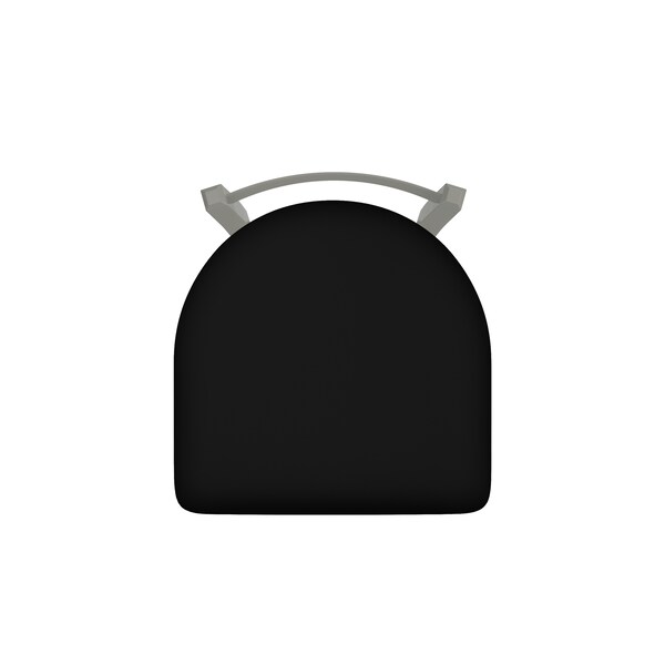 Holland Bar Stool Co 25" Low Back Swivel Counter Stool, Nickel Finish, Black Vinyl Seat - 82125ANBLKVINYL