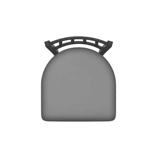 Holland Bar Stool Co 25" Swivel Counter Stool, Pewter Finish, Canter Grey Seat - 81025PW007
