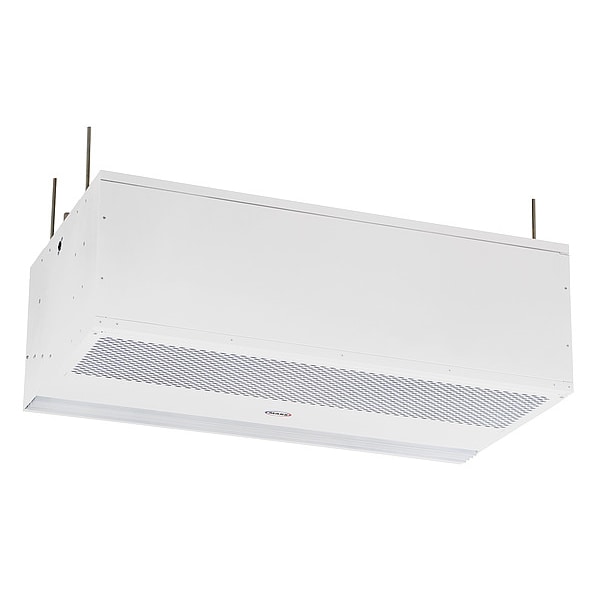 Mars Recessed Heated Air Curtain, Aluminium - PH1042-1EFH-PW