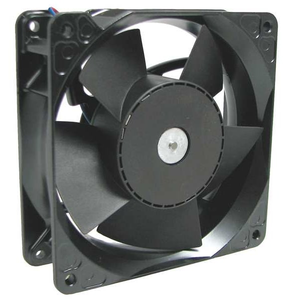 Ebm-Papst Axial Fan, Square, 24V DC, Aluminum, 4 11/16 in W. - 4114NH4