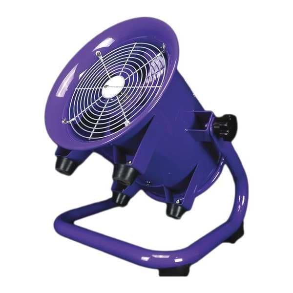 Atlantic Blowers Tube Axial Fan, 0.5 HP, 1942 cfm, Tube, 220V, 1 Phase, 10" W. - ABAF-10-220