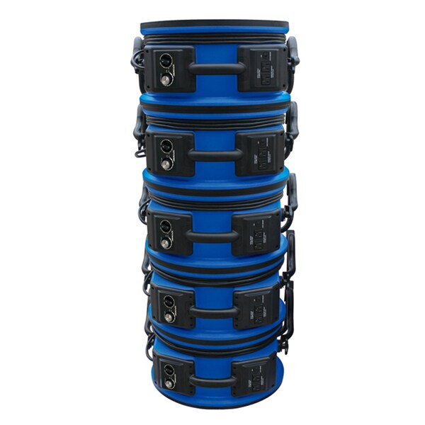 Xpower Industrial High Temperature Axial Air Mover W/ Power Outlets and 3 hr Timer, 1/3 HP, 3600 CFM, 2.8 Amps, Variable Speed - X-48ATR