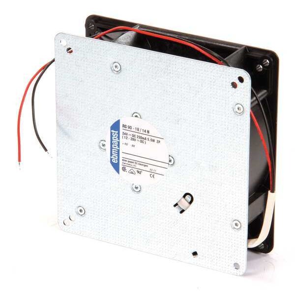 Ebm-Papst Compact Blower, Square, 24V DC, Fiberglass Reinforced Plastic with Galvanized Steel Base - RG90-18/14N