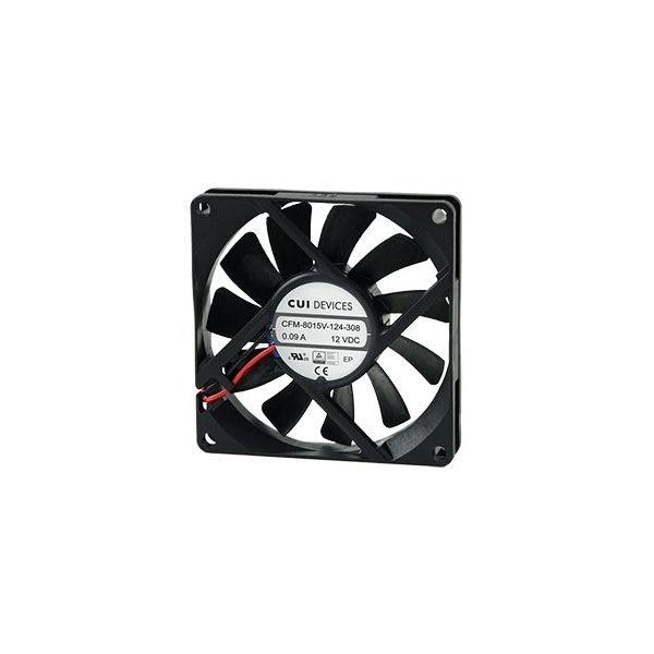 Cui Devices Axial Fan 80Mm Sq 20Mm Omnicool Bear 12 V3.42 W 5 - CFM-8020V-146-480