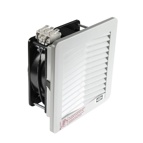 Wiegmann N12 Filter Fan, l115V, 9 Cfm, 4.2x4.2, Lt Gr - FF449CFM115VG