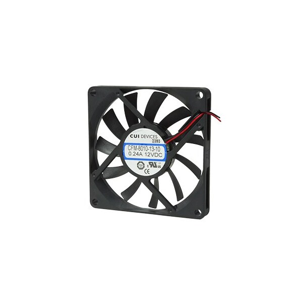 Cui Devices Axial Fan 80Mm Sq 15Mm 6 13.8V2.88W High Speed 43 - CFM-8015-13-10