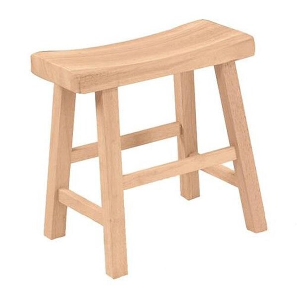 Fine-Line Saddle seat stool - 18 in. sh  Unfiinished - FI13096