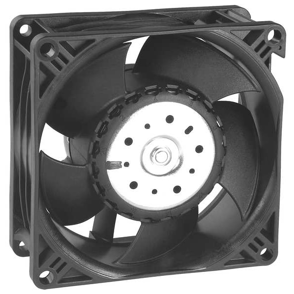 Ebm-Papst Axial Fan, Square, 24V DC, Fiberglass Reinforced Plastic, 3 5/8 in W. - 3214JH