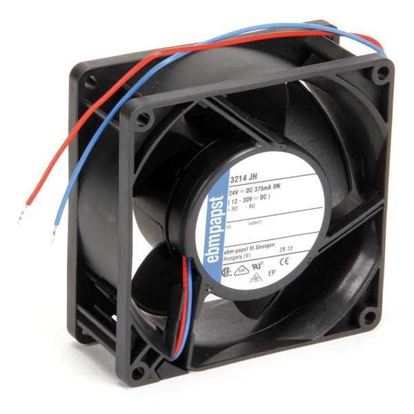 Ebm-Papst Axial Fan, Square, 24V DC, Fiberglass Reinforced Plastic, 3 5/8 in W. - 3214JH